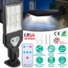 Solar Wall Light Outdoor 72 Led Beads Pir Motion Sensor Remote Control Wireless Lamps Ip45 Waterproof Lighting For Garage Front Door Garden Pathway
