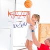 Silent Basketball With Ball Hoop Foam Bouncing Silent Basketball Uncoated High Density Foam Ball Indoor Low Noise Training Ball