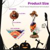Porch Goose Halloween Costume For 23" Goose Statue Pumpkin Bandana & Cowboy Hat Halloween Yard Decor