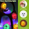 3Pcs Halloween Light Decorations Total 50 Leds 24Ft Halloween String Lights Colorful 3D Skeleton Ghost String Lights Gauze Skull String Lights Spooky