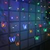 Butterfly Curtain String Lights Usb Powered Colorful Led Fairy Lamps W/8 Modes 96 Led Remote Control 11.5Ft For Bedroom Weddings Christmas Party Decor
