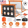 Kids Soccer Goals Set For Backyard Portable Soccer Training Equipment With Ball Pump Cones Agility Ladder Target Carry Bag For Toddler Age 3+ Outdoor