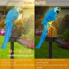 Solar Powered Parrot Garden Light Ip65 Waterproof Led Parrot Landscape Lamp Decorative Lawn Lights For Yard Driveway Walkway Patio