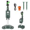 Solar Powered Motion Sensor Animal Repellent Sprinkler With Flashing Light Outdoor Animal Deterrent For Cats Dogs Squirrels Birds Raccons Deer And Mor
