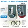 3-In-1 Ultrasonic Solar Animal Repeller Motion Activated Animal Repellent With Ultrasonic Sound Alarm Strobe Light 4 Modes Ip55 Waterproof For Deer Ra