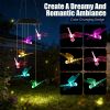 2Pack Solar Dragonfly Wind Chimes 7 Color Changing Wind Chimes For Outside Ipx4 Waterproof Outdoor Garden Yard Decor
