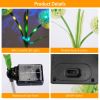 2 Pcs Dandelion Solar Light 36Led Beads Outdoor Garden Lawn Pathway Landscape Stake Lamp Colorful Ornamental Light