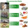 2Pcs 18X8X10In Humane Single Door Live Animal Trap Collapsible Galvanized Iron Animal Cage Catch And Release For Small Squirrel Raccoon Feral Cat Weas