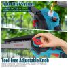2-In-1 Cordless Pole Saw And Mini Chainsaw With Extension Pole 21V Battery 6” Electric Brushless Pole Chainsaw With Digital Display Auto Oiler Safety