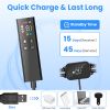 2-In-1 Dog Shock And Bark Collar Dog Training Collar With Remote 2 Collars Rechargeable Ip68 Waterproof With 3 Channels For Medium And Small Dogs