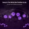 2Packs Solar Scary Eyeballs Lights Outdoor Halloween Decoration Swaying Light Halloween Path Lights Ornaments With Total 12Led Ip65 Waterproof For Yar