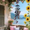Hummingbird Wind Chimes For Outside Metal Wind Chimes With Aluminum Tubes Deep Soothing Sound Decor For Garden Yard Home Patio Gift For Women Men