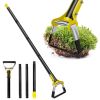 60.63In Adjustable Garden Hoe Handheld Stirrup Hula Hoe Scuffle Loop Hoe Gardening Weeder Cultivator Weeding Rake For Weeding/Loosening Soil