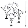 4 Packs Solar Skull Lights Outdoor Halloween Decorations Solar Powered With 6 Skull Heads 2 Lighting Modes Ip45 Waterproof Halloween Yard Lights For L