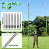 2-In-1 Pole Saw & Fruit Picker With 1.3-13Ft Extendable Stainless Steel Pole Manual Tree Pruner With 65Mn Steel Blade Fruit Picking Basket Storage Bag