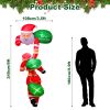 8Ft Climbing Inflatable Santa Claus With Light Hanging Blow Up Christmas Inflatable Indoor Outdoor Christmas Decorations 3 Santa Claus 3 Merry Christm