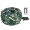 330Ft 1000Led String Lights Outdoor Christmas Decoration Lights With Remote Ip44 Waterproof 8 Lighting Modes 8 Brightness Timer Plug In Fairy Light Xm