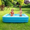 Inflatable Swimming Pools Family Swim Play Center Pool Blow Up Kiddie Pool For Family Inflatable Lounge Pool For Kids Baby Adult Inflatable Water Ball