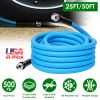 25Ft/50Ft 5/8" Non-Expanding Flexible Garden Hose Heavy Duty Pvc Water Hose Leak-Resistant Kink-Free All-Weather Burst 500Psi