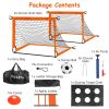 Kids Soccer Goals Set For Backyard Portable Soccer Training Equipment With Ball Pump Cones Agility Ladder Target Carry Bag For Toddler Age 3+ Outdoor