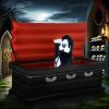 6 Ft Halloween Inflatable Vampire In Coffin Outdoor Decoration With Built-In Led Lights, Ip44 Waterproof Blow Up Dracula Coffin Yard Decoration With S