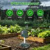 Solar Powered Motion Sensor Animal Repellent Sprinkler With Flashing Light Outdoor Animal Deterrent For Cats Dogs Squirrels Birds Raccons Deer And Mor