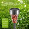 6Packs Solar Garden Lights Outdoor Solar Pathway Lights Ip44 Water-Resistant Landscape Lights 8Hrs Lawn Lamps For Yard Driveway Walkway