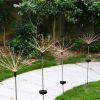 2Pcs Solar Powered Starburst Lights 240 Leds Firework Lamp Garden Path Decor Lights