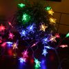 2Pcs Solar Powered String Lights 39.3Ft 100Led Beads Fairy Star Lights Ip65 Waterproof Decorative Garden Party Christmas Tree Stake Lamps W/ 8 Lightin