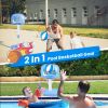 2 In 1 Poolside Basketball Game Set Pool Basketball Goal Indoor Outdoor Kids Basketball Court Water Basketball Toy With 2 Balls Gift For Boys Girls Ag