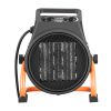 Greenhouse Heater, 1500W Electric PTC Space Heater with Fan, Low & High Heat Modes, 15° Adjustable Angle, Overheat Protection, Portable for Grow Tent