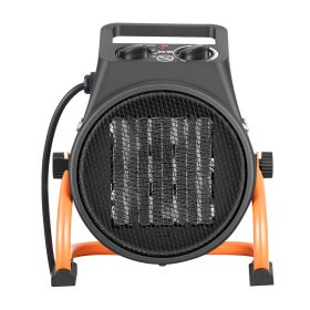 Greenhouse Heater, 1500W Electric PTC Space Heater with Fan, Low & High Heat Modes, 15° Adjustable Angle, Overheat Protection, Portable for Grow Tent
