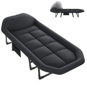 Folding Camping Bed, Adjustable Camping Cot with Mattress for Patio or Beach