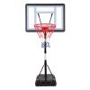 [Same Model Code: 13290080]HY-B064S Portable Movable Swimming Pool PVC Transparent Backboard Basketball Stand (Basket Adjustment Height 1.15m-1.35m) M