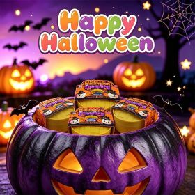 4 Pack Halloween Slow Rising Squishies Baozi Squishy Toys Mystery Squishy Box Toys for Kids Stress Relief Desk Toys Halloween Party Favors Halloween T