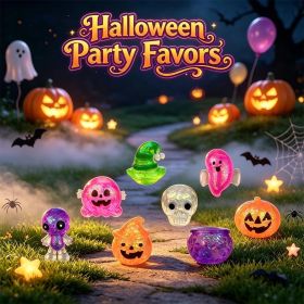12 Pack Halloween Squishy Toys Stress Balls Sensory Toys for Kids Halloween Party Favors Halloween Treat Bags Gifts Stress Relief