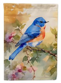 Bluebird House Flag Large Porch Sleeve Pole Decorative Outside Yard Banner Artwork Wall Hanging, Polyester, House Size, Multicolor