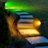 4Pcs Landscape Lights Color Changing Landscape Spotlight Ip65 Waterproof Rgbw Led Colorful Stake Light With Remote Control 16 Color 4 Dynamic Light Mo