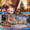 Christmas Snowflake Projector Light Dual-Head Led Stake Light Ip44 Waterproof Xmas Decoration For Holiday Indoor Outdoor Use Garden Patio Wall Decor