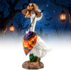 Porch Goose Halloween Costume For 23" Goose Statue Pumpkin Bandana & Cowboy Hat Halloween Yard Decor