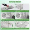 31X12X11” Heavy Duty Folding Live Animal Trap Cage Humane Easy To Catch And Release Trap For Stray Cats Raccoons Squirrel Skunk Groundhog Armadillo Ra