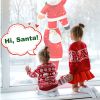 8Ft Climbing Inflatable Santa Claus With Light Hanging Blow Up Christmas Inflatable Indoor Outdoor Christmas Decorations 3 Santa Claus 3 Merry Christm