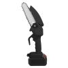 Electric Mini Chainsaw Portable Handheld Cordless Small Chain Saw Battery Powered With 2Pcs 2200Mah Rechargeable Batteries 4In/6In Chains For Pruning
