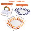 3 Pack Inflatable Pool Floats For Adult 1 Drink & Snack Float 2 Water Hammocks With High Buoyancy Pillows Cooling Mesh