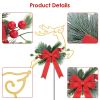 2Pcs Christmas Lighted Reindeer Decoration Led Pathway Stake Lights Battery Powered For Outdoor Garden Lawn Porch Front Door Patio Holiday Decor