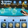 2Pcs Floating Pool Lights 14In Solar Powered Pool Balls Ip68 Waterproof Inflatable Pool Decoration Lights With Remote Control 3 Light Modes Timer Adju
