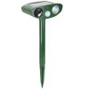 Solar Ultrasonic Animal Repeller Pir Sensor Animal Repellent Chaser With Flashing Light Ipx4 Waterproof For Chasing Deer Raccoon Squirrel Rat Skunk Ra