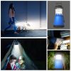 Camping Light Hand Crank Hiking Emergency Spotlight Lantern Lamps W/ Car Charger