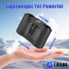16000Mah 4 In 1 Dual-Turbine Waist Clip Fan Wearable Personal Fan Hands-Free With 5 Speeds Lcd Display Lanyard Double As Power Bank For Jobsites Campi