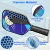 Pickleball Set 2 Fiberglass Paddles 4 Outdoor Indoor Balls Portable Carry Bag 2 Cooling Towel Lightweight Ergonomic Grip For Beginners Pros